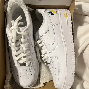 Limited Edition All White Nike Air Force 1 Wmns Size 8